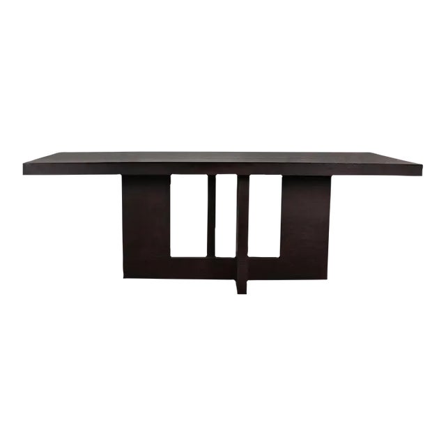 Contemporary Espresso Finish Dining Table Chairish