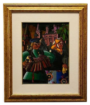 Leonid Mikhailovich Brailovsky, Musicians, Early 20th-Century, Oil on Canvas