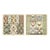Pair of German Jugendstil Floral Design Plates Early Twentieth-Century Decorative Arts Set A For Sale