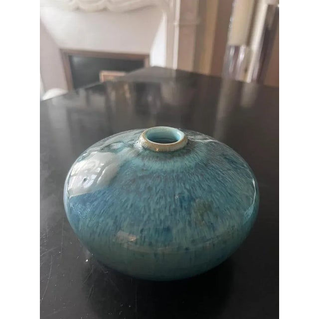 1970s Blue Vases, 1970s, Set of 2 For Sale - Image 5 of 11