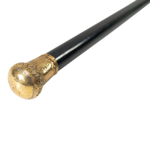 19th Century Gold Filled Cane or Walkingstick Attributed to General Joseph Bradford Carr