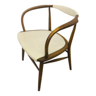 Mid-Century Bentwood Walnut Desk Chair For Sale