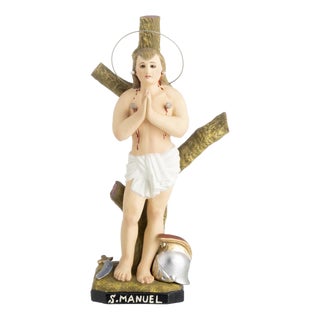 Religious Artist, Saint Manuel, 1920s, Terracotta For Sale