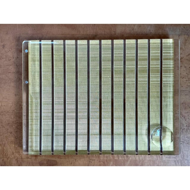 Vintage Lucite Decorative Serving Tray For Sale - Image 4 of 12