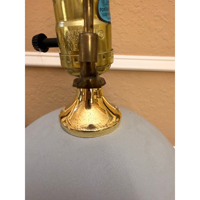 1980s Pacific Coast Lighting Postmodern Ribbed Plaster Table Lamps - Set of 2 For Sale In Miami - Image 6 of 11
