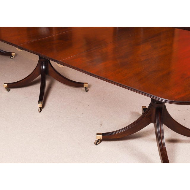 Vintage 3 Pillar Dining Table and Chairs by William Tillman, 1980s, Set of 13 For Sale - Image 11 of 18