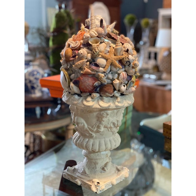 Sculpture Materials Handmade Seashell Topiary For Sale - Image 7 of 7