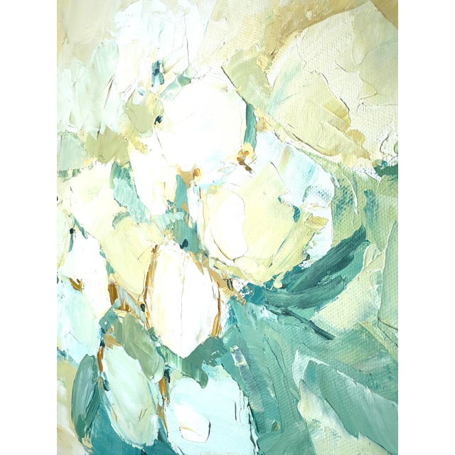 "Patricia's Flowers" Original Modern Oil Painting, by Jennifer Hohlfelder For Sale - Image 4 of 8