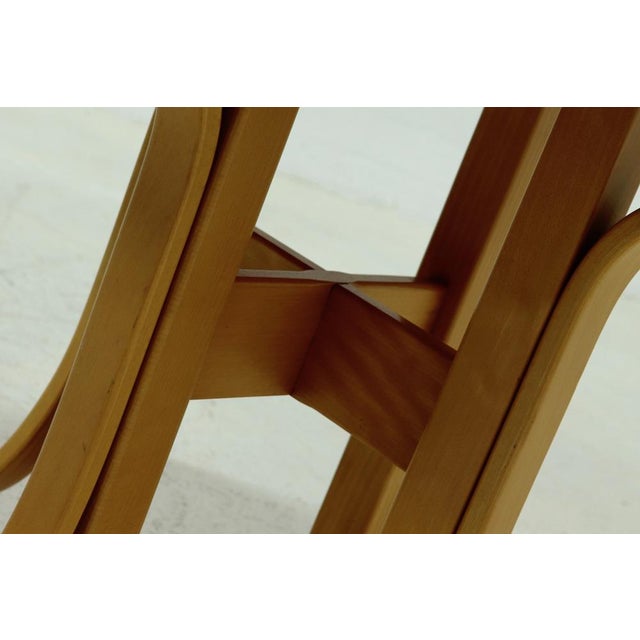 Architectural Round Bentwood Dining Table, 1980s For Sale - Image 6 of 10