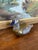 A vintage Chinese cloisonné and ceramic duck figurine, crafted with a combination of hand-painted ceramic and applied...