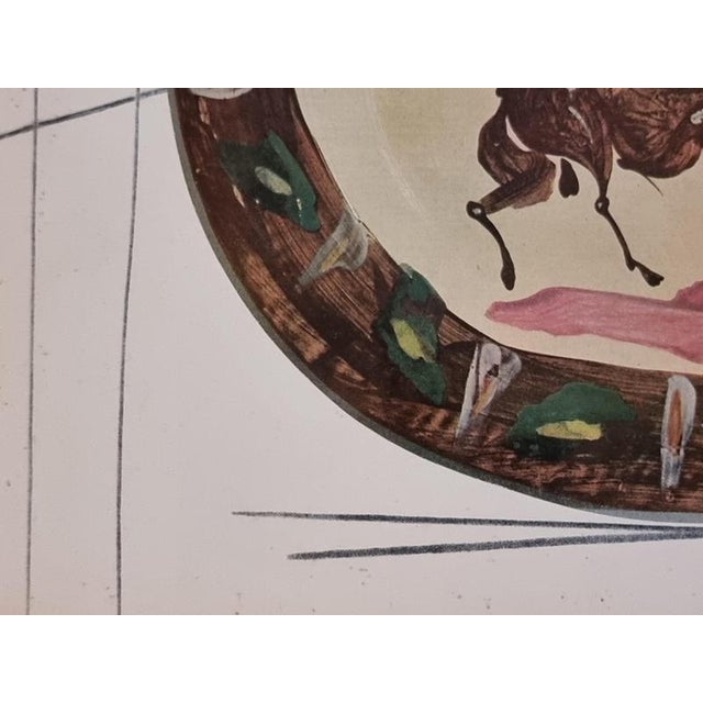Modern Print Depicting Pablo Picasso Vallauris Plate with Battle of Centaurs from Albert Skira, Mid-20th Century For Sale - Image 3 of 6