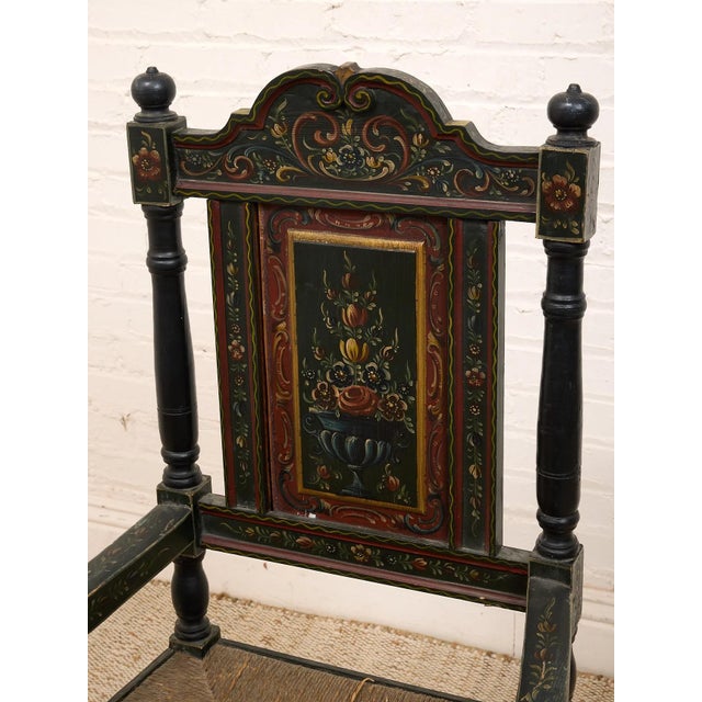 Late 19th Century 19th Century Antique American Hand-Painted Chair For Sale - Image 5 of 12