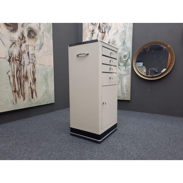 Metal Metal Dentist Instrument Cabinet by Hansen, 1950s For Sale - Image 7 of 15