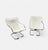 Cream Tubular Chrome Cantilever Chairs with Cream Canvas Slings, Set of 2 For Sale - Image 8 of 11