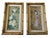 Chinoiserie Chinoiserie Floral Gold Faux Bamboo Wood Framed Artwork- A Pair For Sale - Image 3 of 10