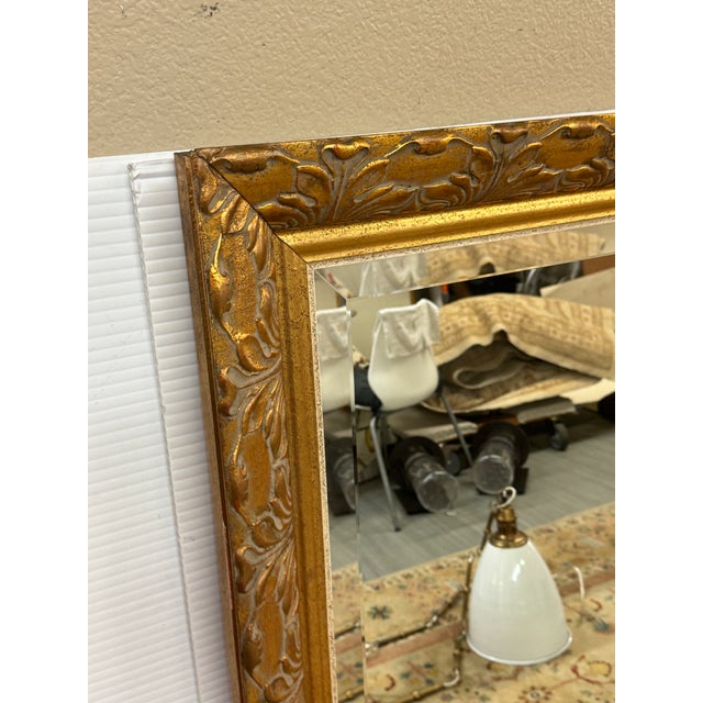 Traditional Gilt Acanthus Carved Mirror, Vintage For Sale - Image 3 of 12