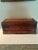 1940s Americana Mahogany Storage Box with Handles For Sale - Image 9 of 9