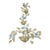 Vintage Italian Florentine Style Tole Metal Leaf Flowers Wall Sconce For Sale
