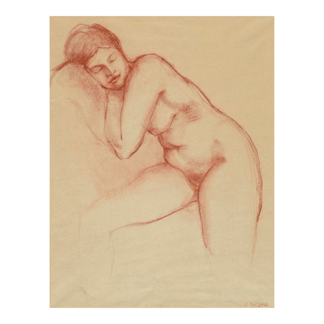 S. LeDrew Sleeping Nude Figurative For Sale
