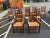 Clore Furniture Set of Ten Shaker Style Walnut Rush Seat Ladder Back Dining Chairs. Solid wood frame, sturdy and...