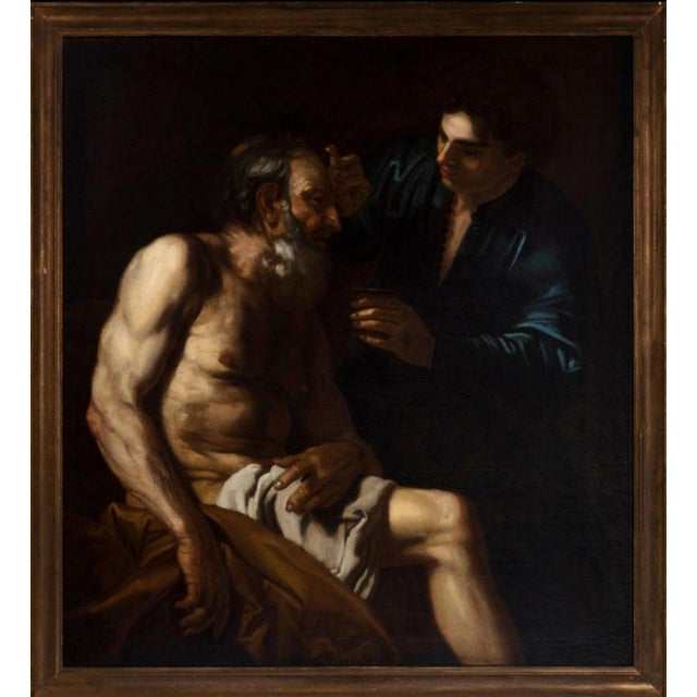 Italian School Artist, The Healing of Tobias, 17th Century, Oil on Canvas For Sale - Image 9 of 10