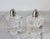 Hollywood Regency Vintage Glass & Sterling Silver Salt & Pepper Shakers For Sale - Image 3 of 8