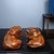 Pair of Vintage Boxwood Guardian Lion Carvings – 2.8" Foo Dog Hand Pieces For Sale - Image 9 of 9
