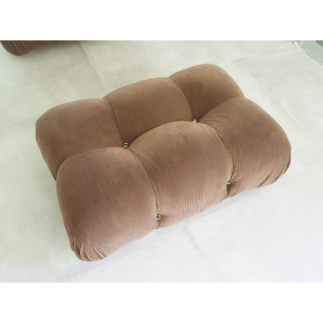 Modular Camaleonda Armchairs and Ottoman in Brown Corduroy by Mario Bellini for C&B Italia, 1970s, Set of 5 For Sale - Image 12 of 18