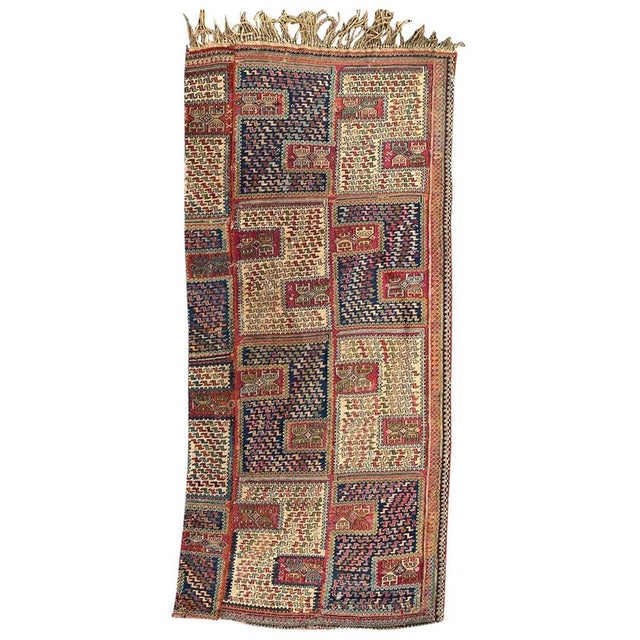 Caucasian Verneh Embroidered Kilim For Sale - Image 18 of 18