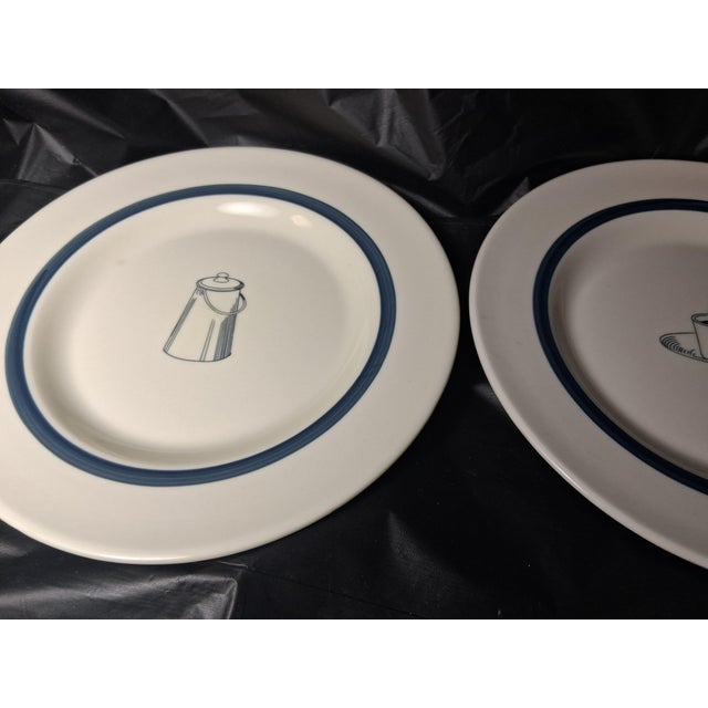 Vintage Coffee / Tea Themed Plates- Set of 6 For Sale - Image 4 of 7