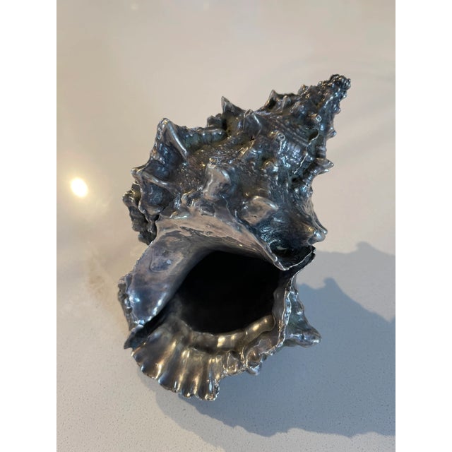 1950s 1950s Silver Plated Shell Buccellati Style For Sale - Image 5 of 12