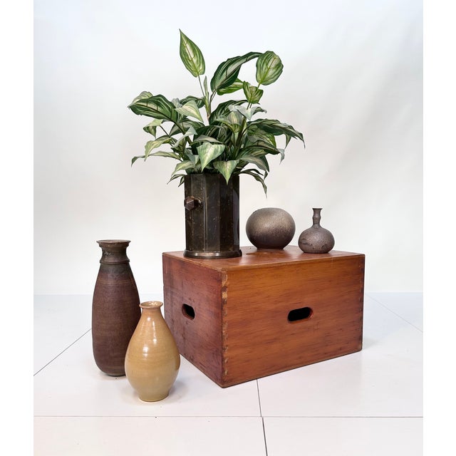 Large Antique Art Deco Wine Cooler in Patinated Brass from MUQ - Metallwarenfabrik Union Quedlinburg, Germany, 1920s For Sale - Image 17 of 18