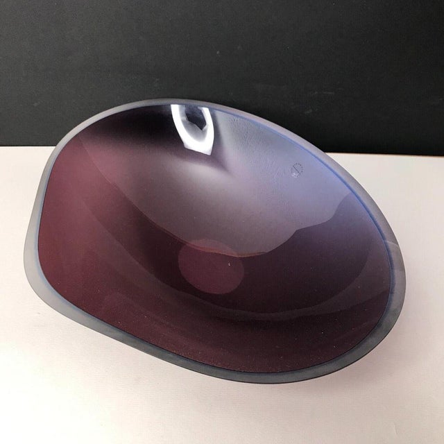 Vintage Murano Venezia Bowl in Amethyst Fragments by Marco Zito for Salviati For Sale - Image 9 of 9