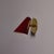 Red 1960s Stilnovo Perforated Red Metal and Brass Articulating Sconces - a Pair For Sale - Image 8 of 18