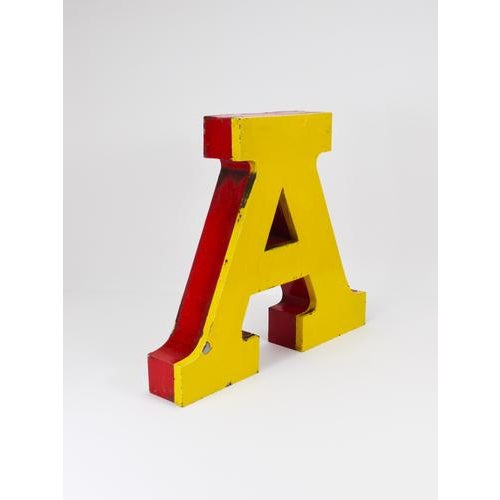 Large Circus Advertising Letter A, 1960s For Sale - Image 9 of 18