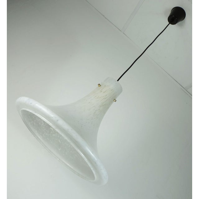 Metal Large Vintage Pendant Light from Glashütte Limburg, 1970s For Sale - Image 7 of 11