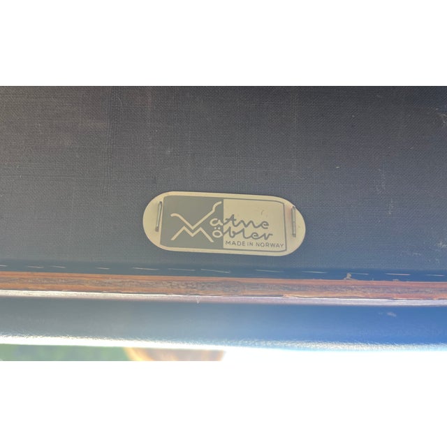 Mid-Century Modern Rosewood and Leather Sofa For Sale In Providence - Image 6 of 6