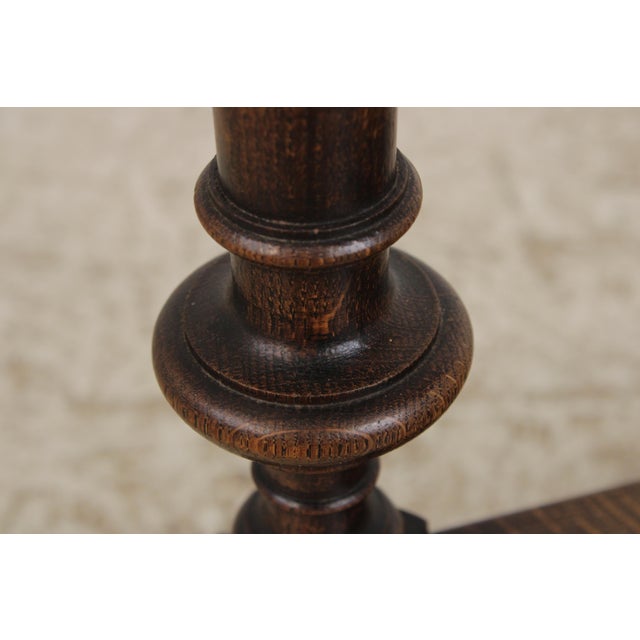 Antique English Oak Jacobean Planter Table For Sale In Philadelphia - Image 6 of 15