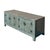 Distressed Light Teal Gray Low Doors Hardware Console Sideboard Cabinet For Sale In San Francisco - Image 6 of 12