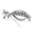 Late 20th Century Platinum Diamond Brooch Pendant For Sale - Image 5 of 6