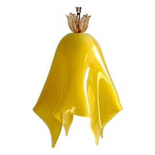 Murano Fazzoletto Pendant Light with Gold Dust by Seguso Vetri d'Arte, 1950s For Sale