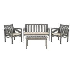 Jessica Outdoor Set in Grey Wash & Beige - 4 Pieces