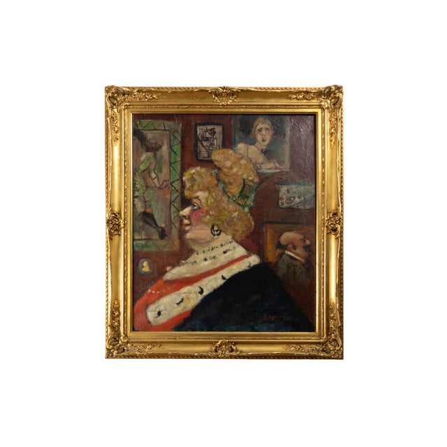 Belle Époque Portrait of a Woman, 19th Century, Oil on Canvas, Framed For Sale - Image 7 of 7