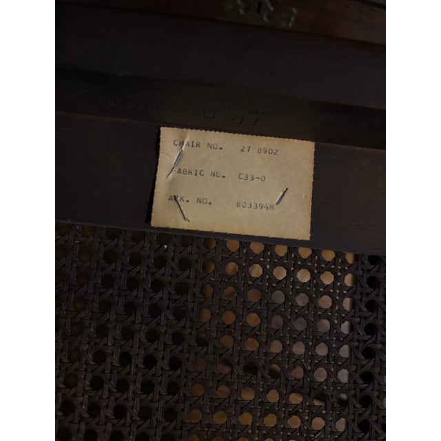 Coffee Mid 20th Century Vintage Henredon Asian Style Ming Dining Arm Chair For Sale - Image 8 of 9