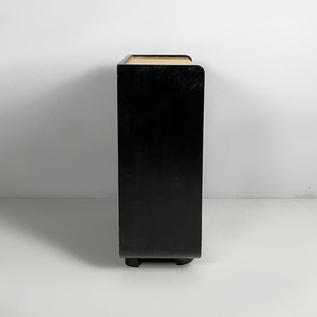 Art Deco Italian Chest of Drawers in Light and Black Wood, 1930s For Sale - Image 4 of 18