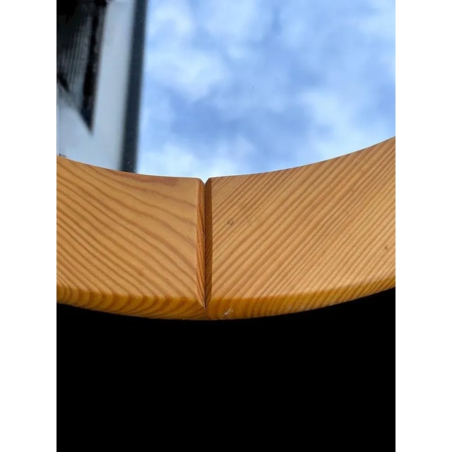 Brutalist Elm Mirror from Glasmaster, 1970s For Sale - Image 6 of 8