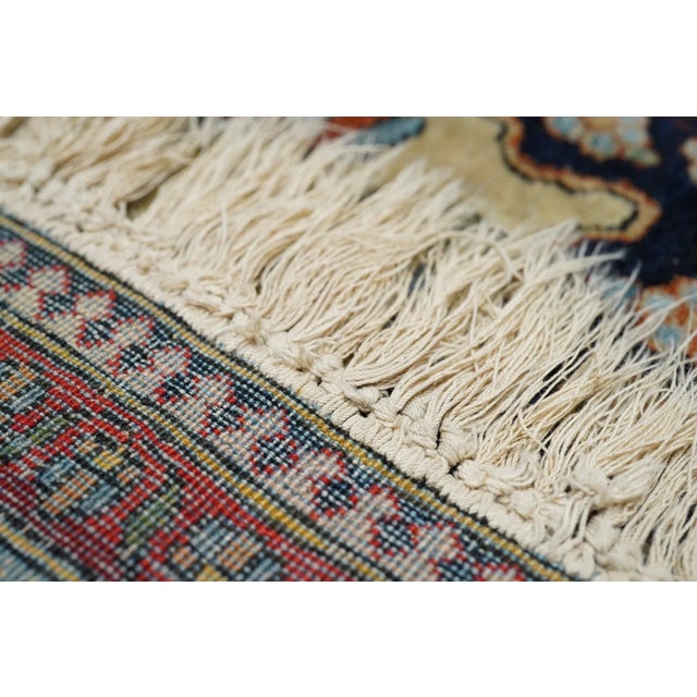 Textile Antique Mohtasham Kashan Rug 4'1'' X 6'8'' For Sale - Image 7 of 7