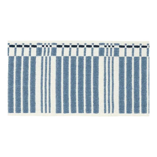 Sample - Schumacher Carmo Tape in Indigo For Sale