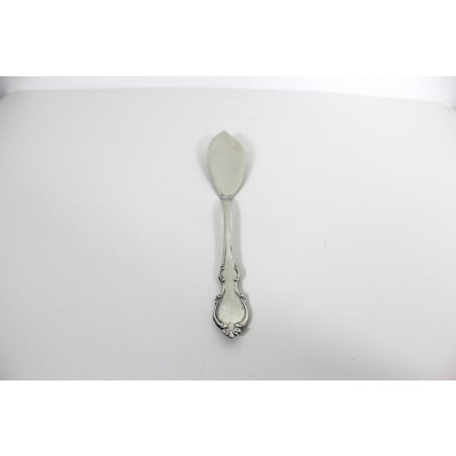 Italian Vintage Italian Silver Plated Fish Server or Cake Server Serving Spoon For Sale - Image 3 of 11