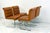 Mid-Century Modern Set of 4 Lugano Chairs in Cognac Leather, I4 Mariani for Pace Collection, 1970's For Sale - Image 3 of 13